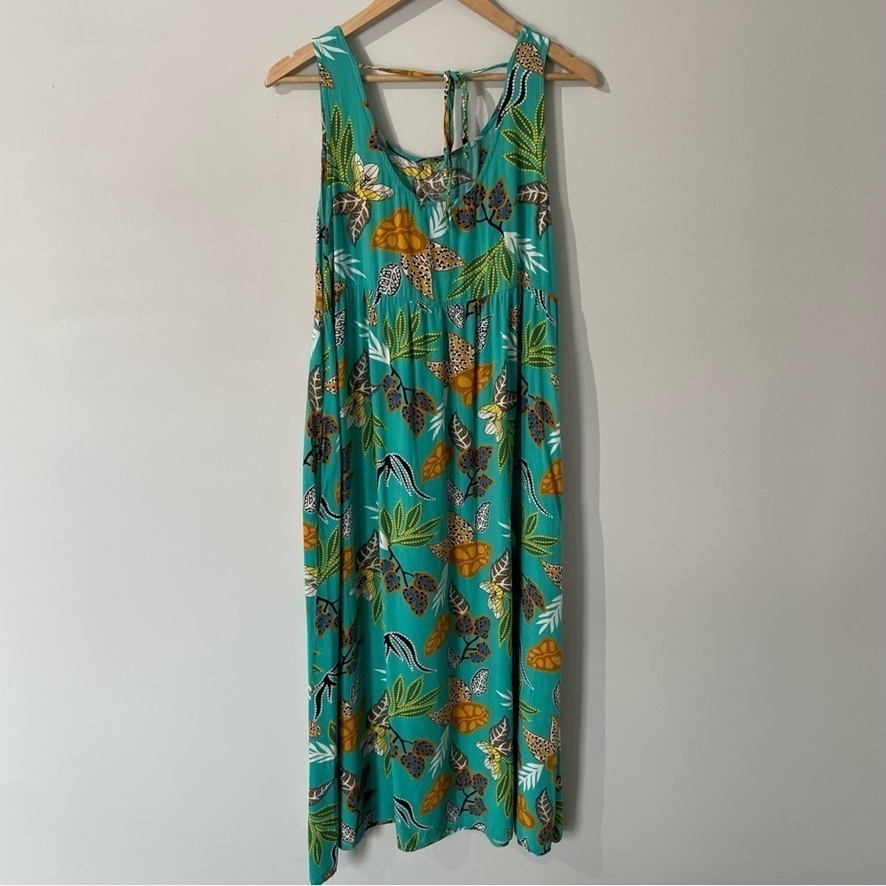 Suzanne Betro Tropical Print Summer Dress Womens M Multicolour Beach Vacation - Picture 5 of 10